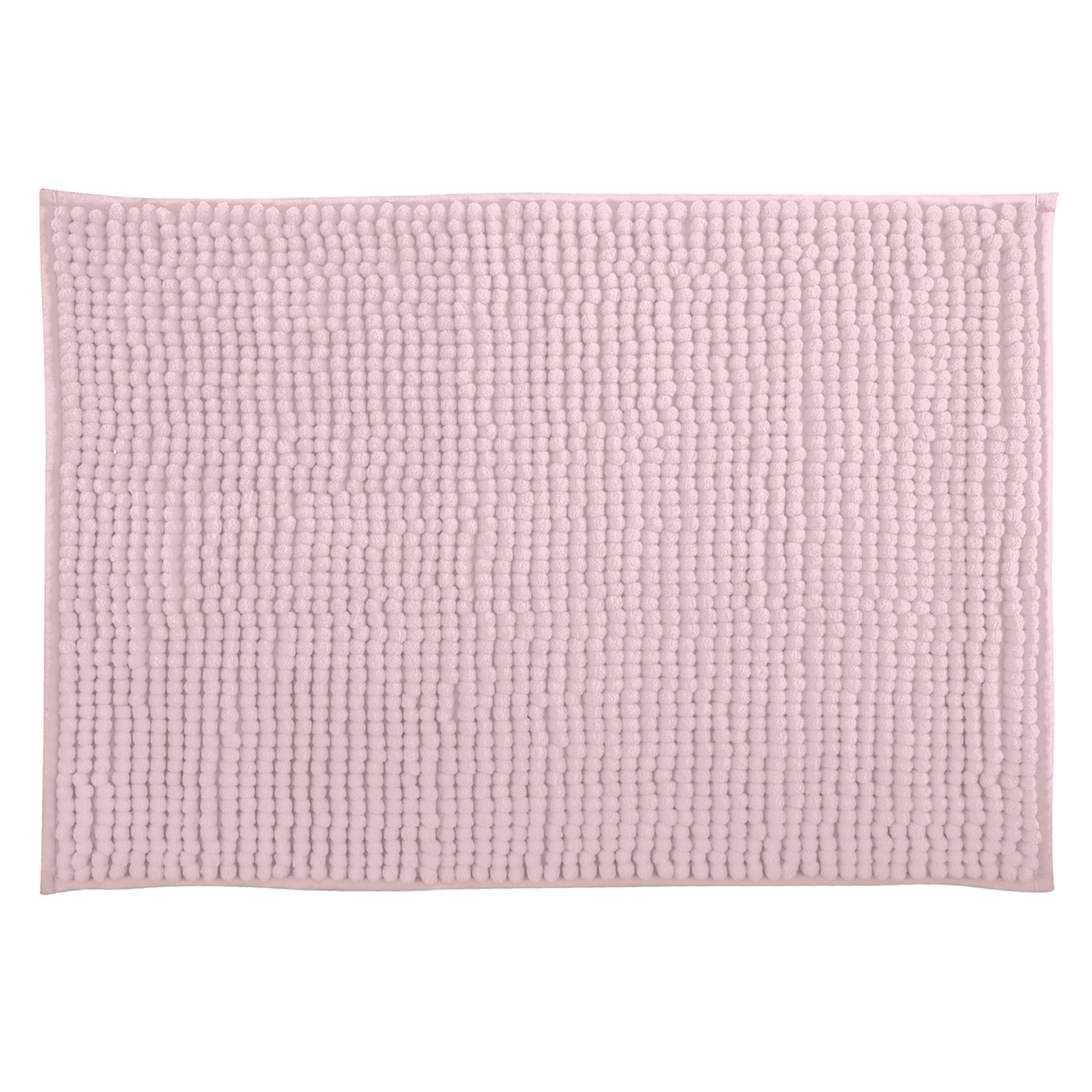 MSV Alfombra de Baño Rosa Pastel Oruga 40x60cm Suave y Lavable