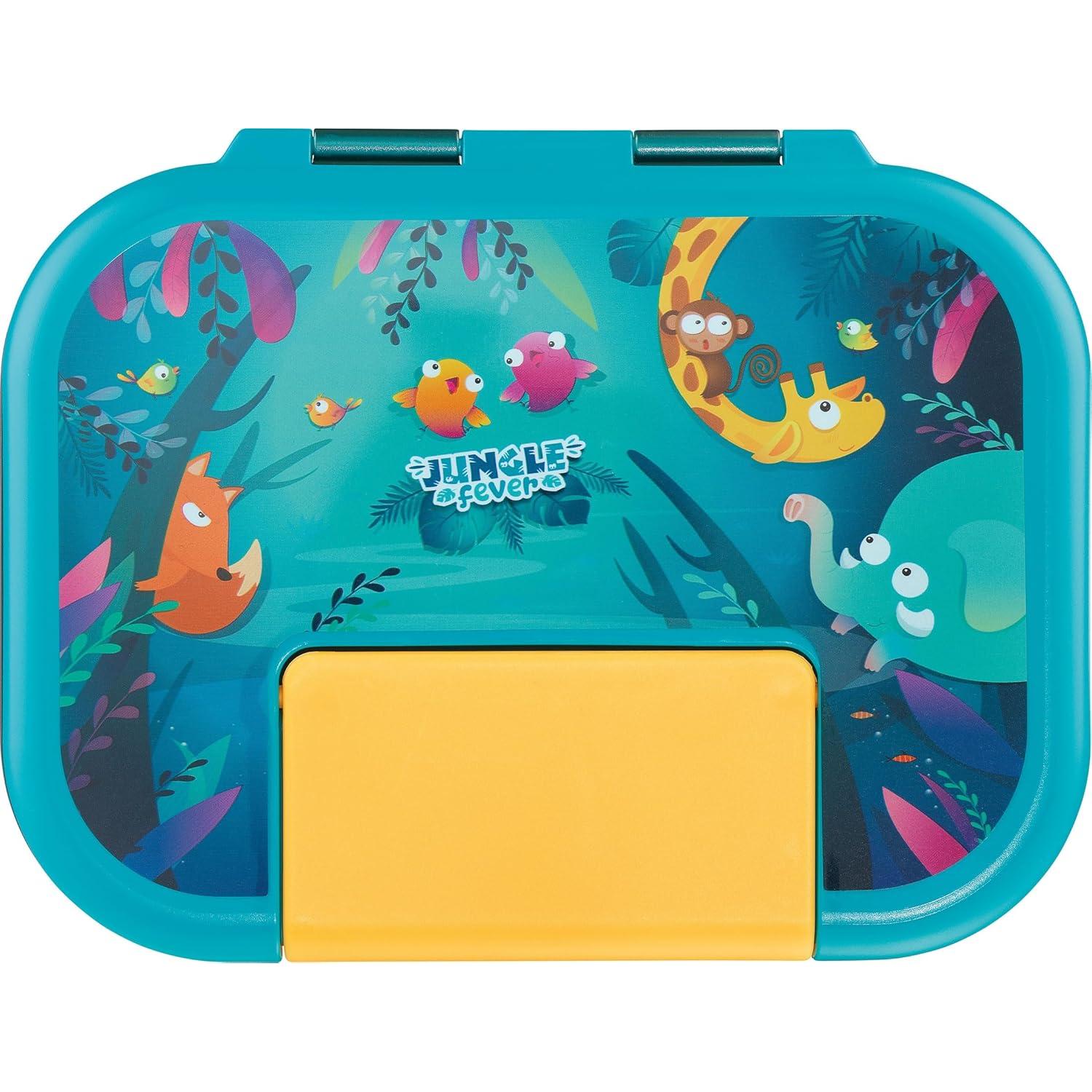 MAPED Picnik Fiambrera Infantil Hermética Sin BPA Para Niños, Tupper Almuerzo Para Colegio Y Guardería, Caja De Almuerzo Con Cierre Seguro Y Diseño Divertido, Ideal Para Meriendas Y Snacks