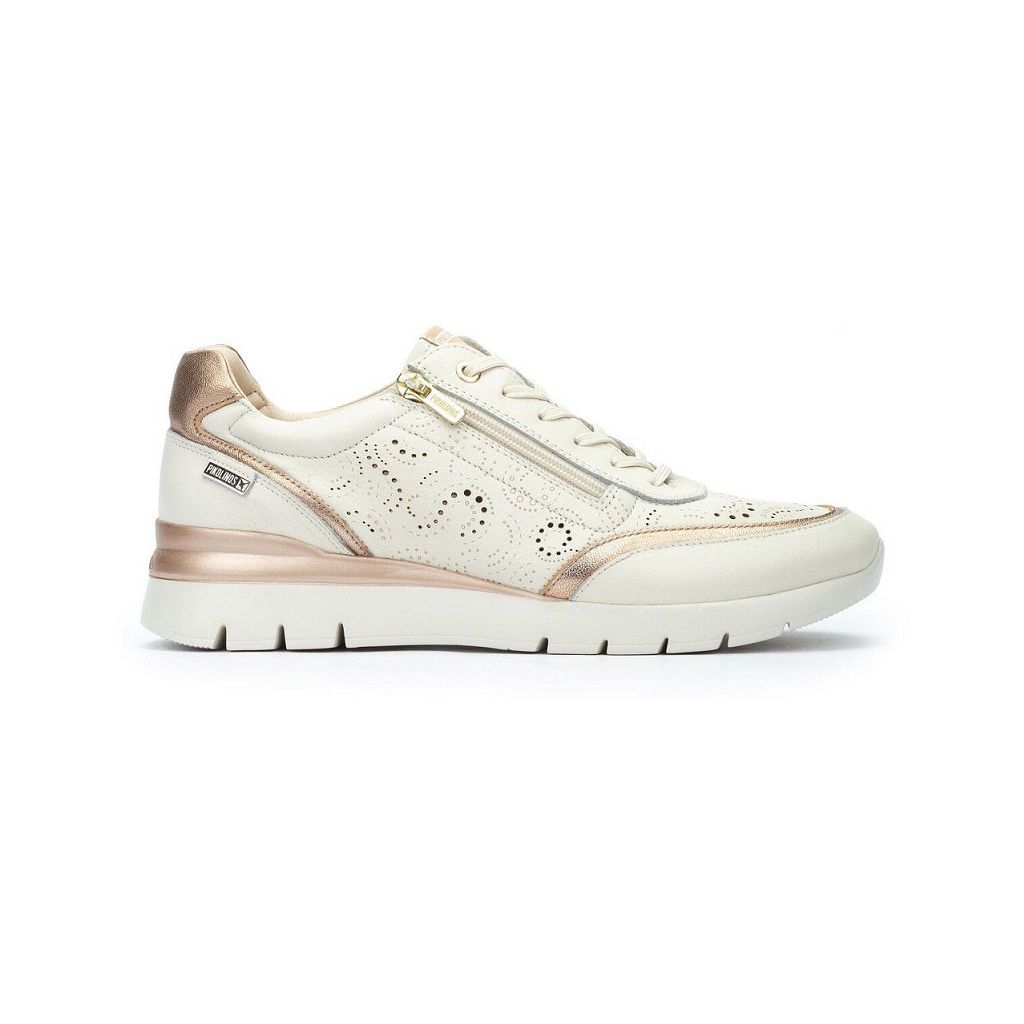 PIKOLINOS 6622 Zapatillas casual de mujer crema PIEL 525
