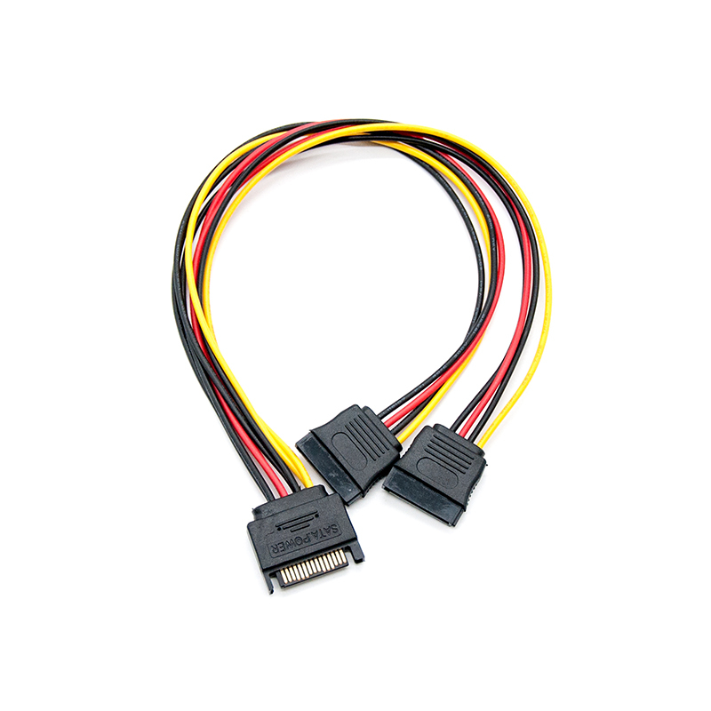 Nanocable Cable Alimentación SATA Duplicador Conector 2 SATA Hembra