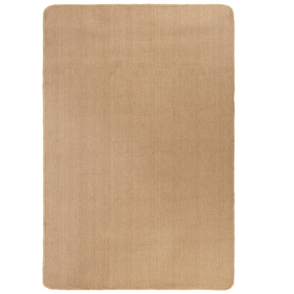 Vidaxl Alfombra de Yute con Reverso de Látex Gris 80 X 160 Cm