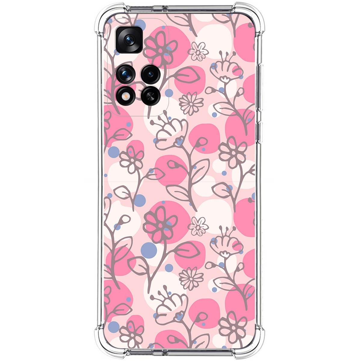 Funda Silicona Antigolpes para Xiaomi Redmi Note 11 Pro+ Plus 5G diseño Flores 07 Dibujos