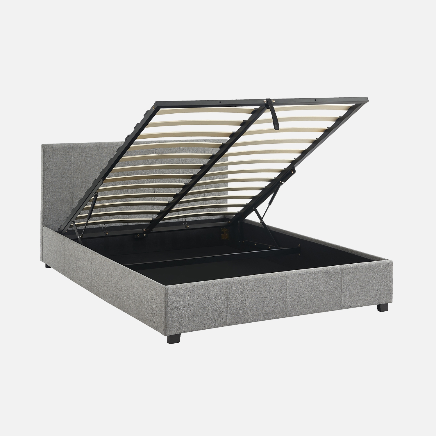 sweeek - Cama con somier abatible y cabecero, 140x190cm , Avalon , 202x148x86