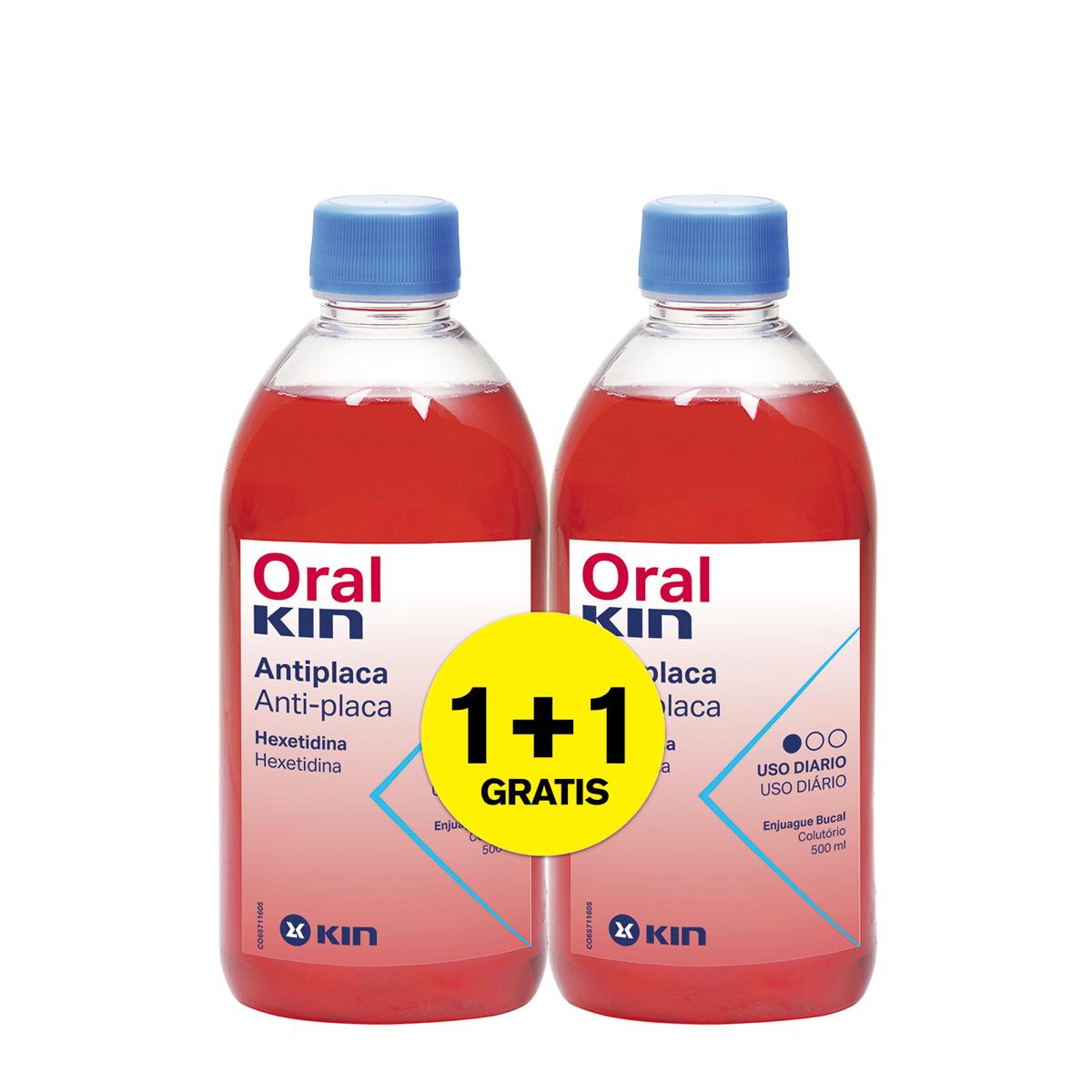 Oralkin enjuague bucal 500 ml pack 2x1