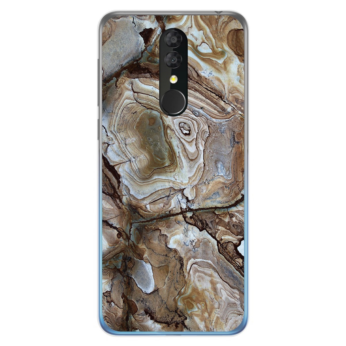 Tumundosmartphone Funda Gel Tpu para Alcatel 3 2019 diseño Mármol 14 Dibujos