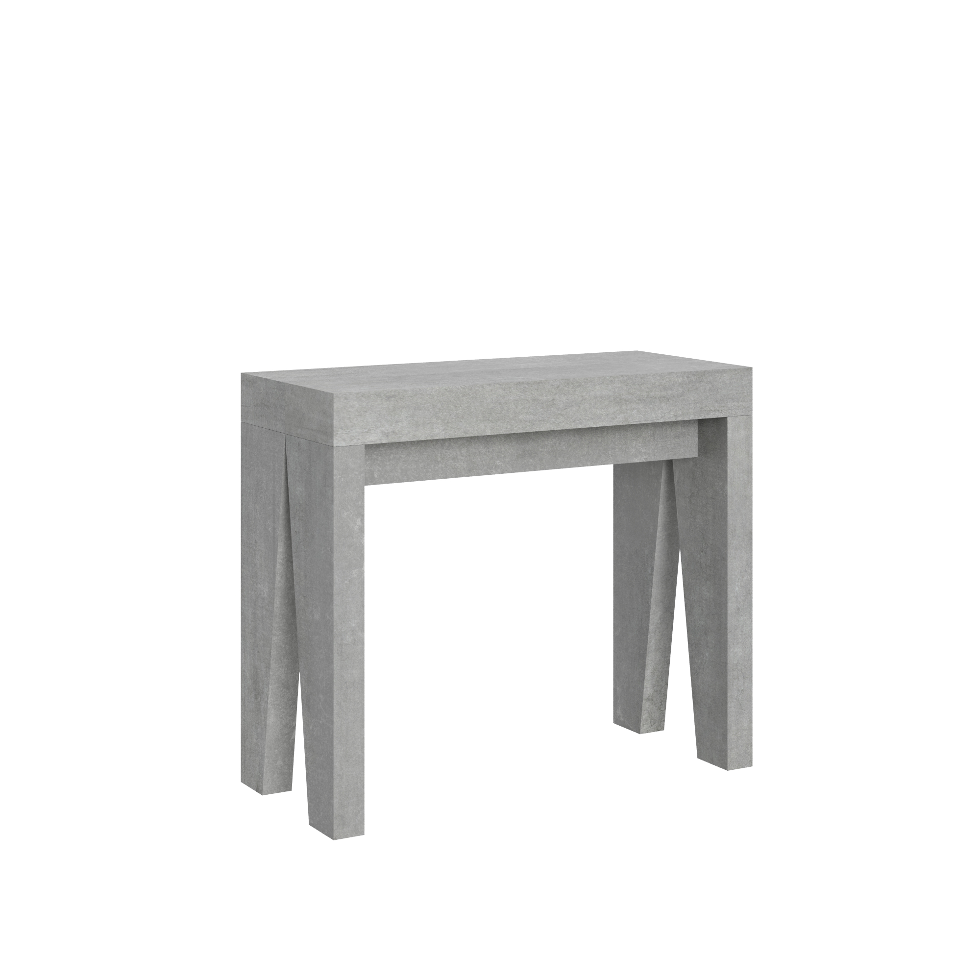 Consola extensible 90x40/300 cm Naxy Cemento - Itamoby