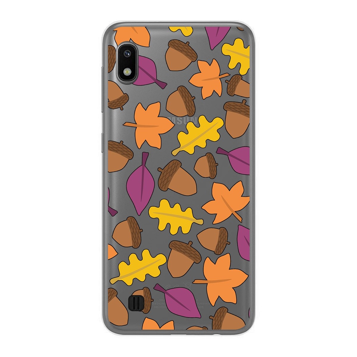 Tumundosmartphone Funda Gel Transparente para Samsung Galaxy A10 diseño Otoño Dibujos
