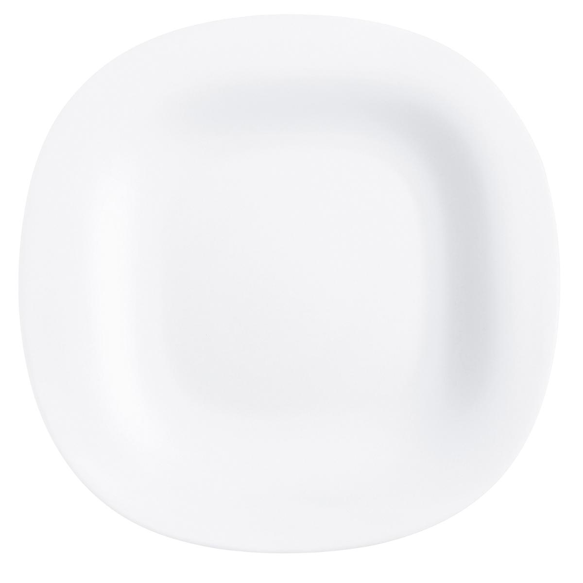 LUMINARC CARINE BLANCO Plato Postre Opal 19CM Blanco Brillo Fabricado en Francia Reciclable