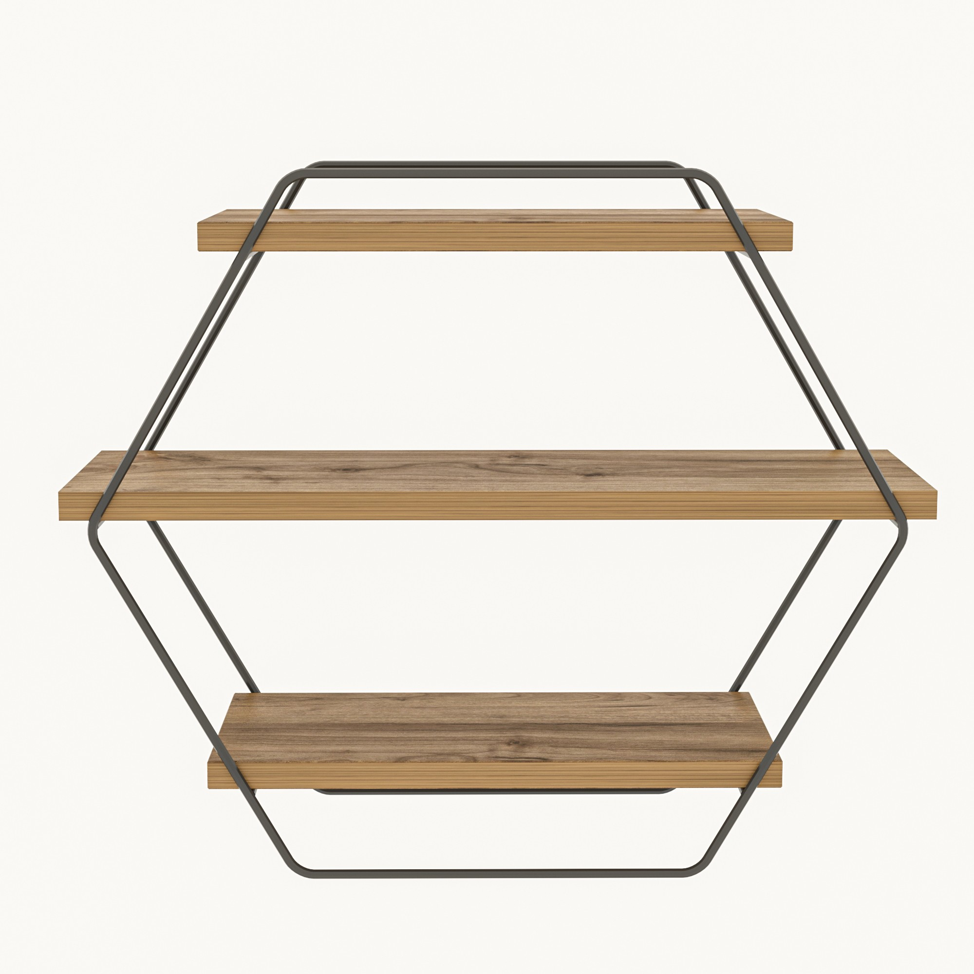 Estantería  ,100% Tablero de aglomerado rechapado en melamina, Color Atlantic Pino WELLHOME