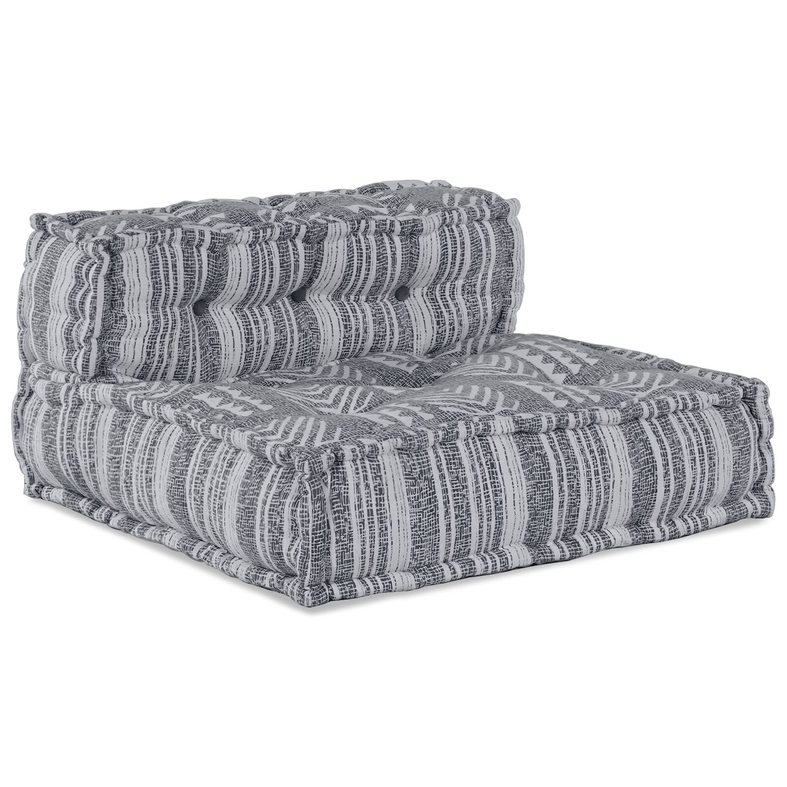 Pouff modular vidaXL gris 70x70x54 tela