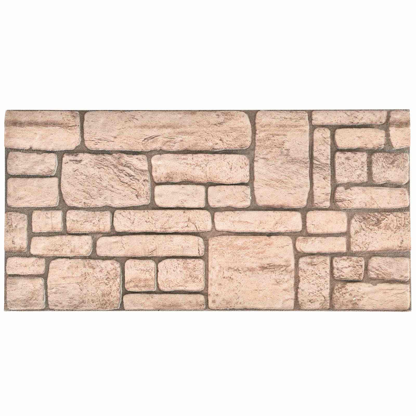 vidaXL Paneles de pared 10 pcs 100 x 50 cm Espuma EPS Multicolor