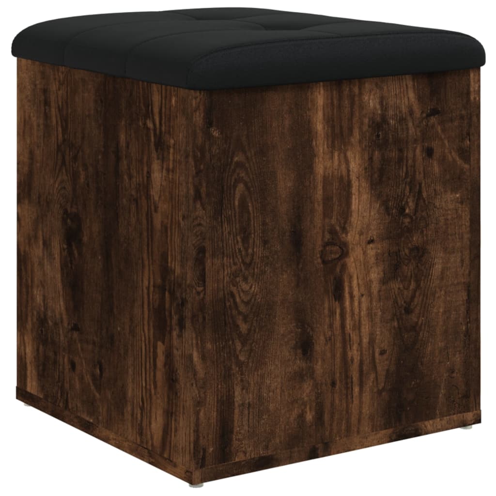 vidaXL Banco almacenaje madera ingeniería 42x42x45 cm