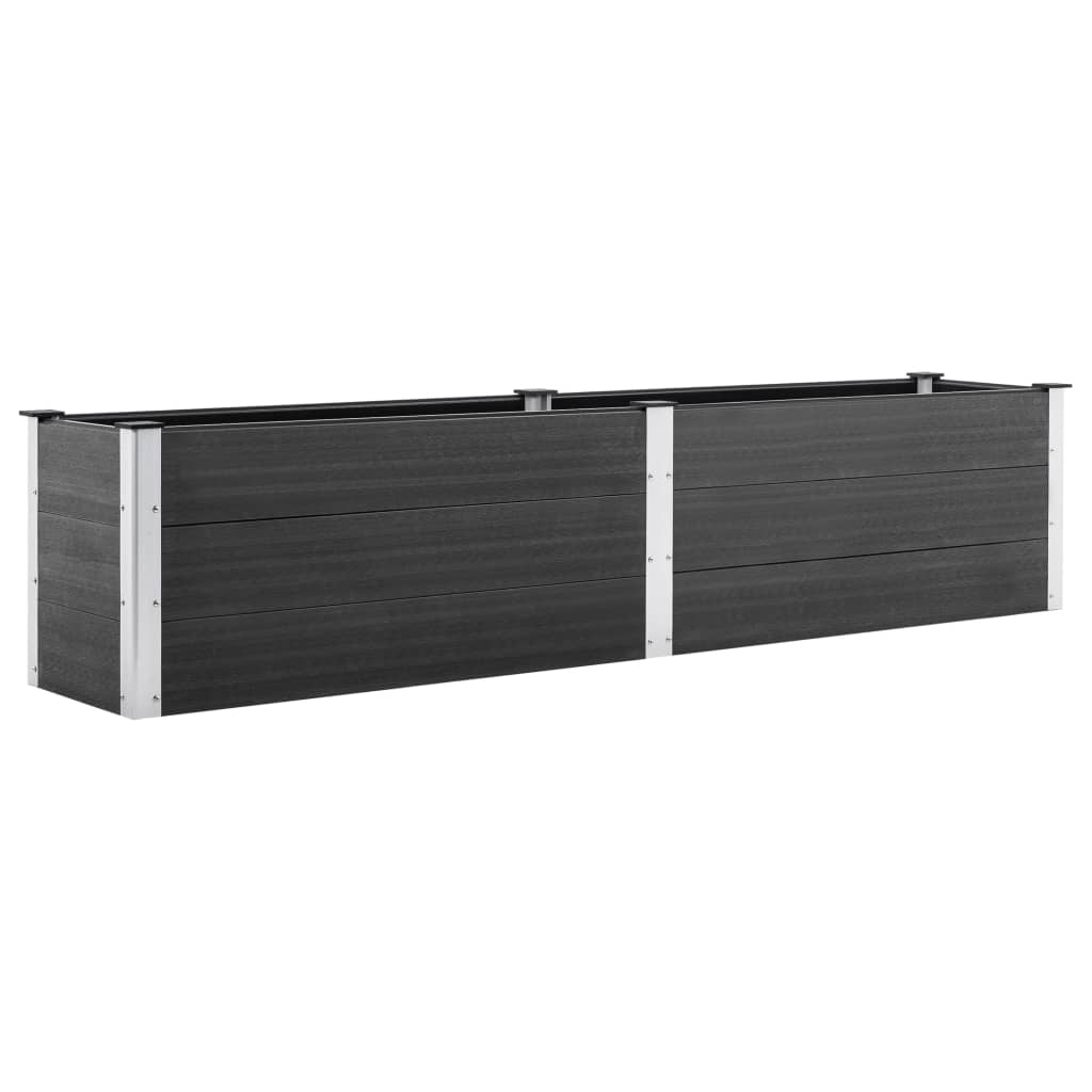 vidaXL Arriate de WPC gris dimensiones 100 x 50 x 54 cm,  100 x 50 x 91 cm,  100 x 100 x 54 cm y mas