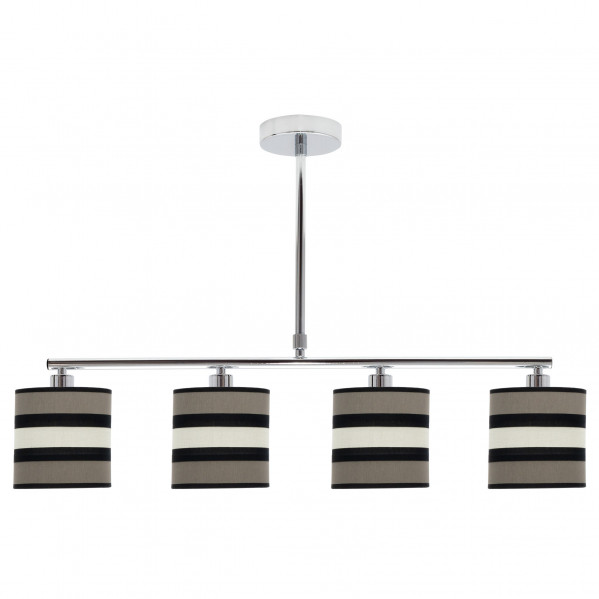 FABRILAMP Lampara lineal KARLA topo-beis 4 luces Regulable
