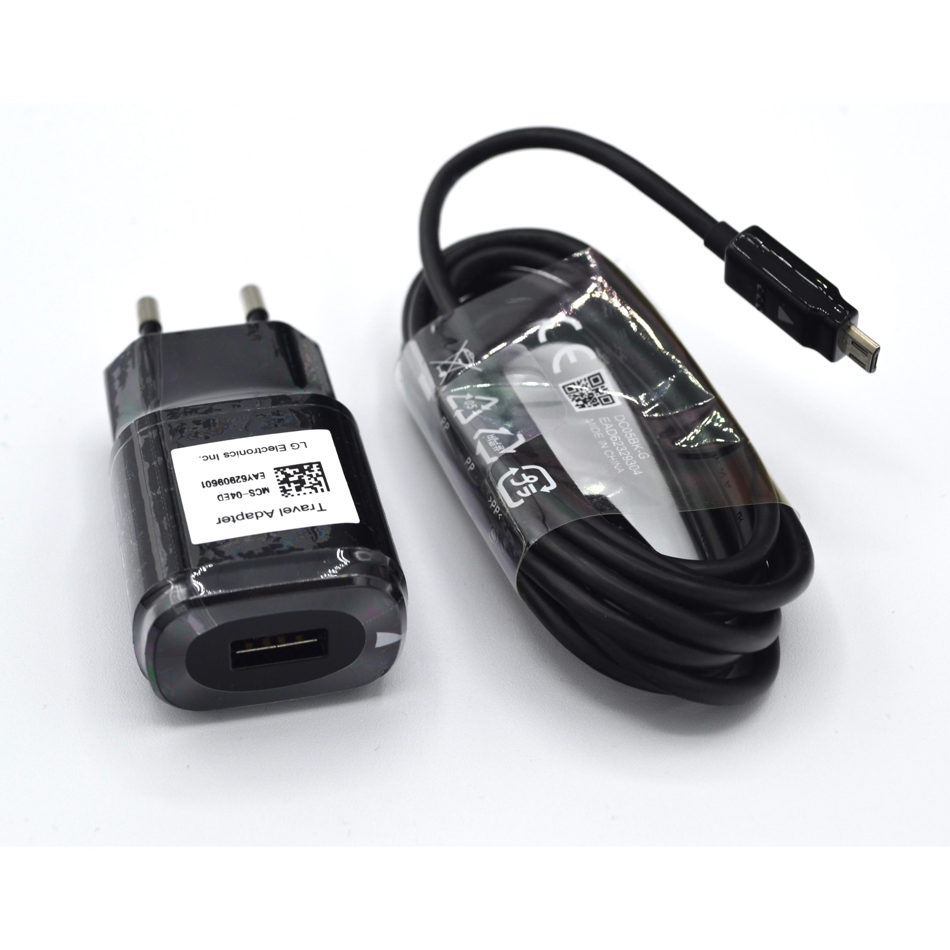 LG - LG MCS-04ER Cargador Original 1,8A + Cable Micro-USB para LG G2, G3, Nexus, bulk