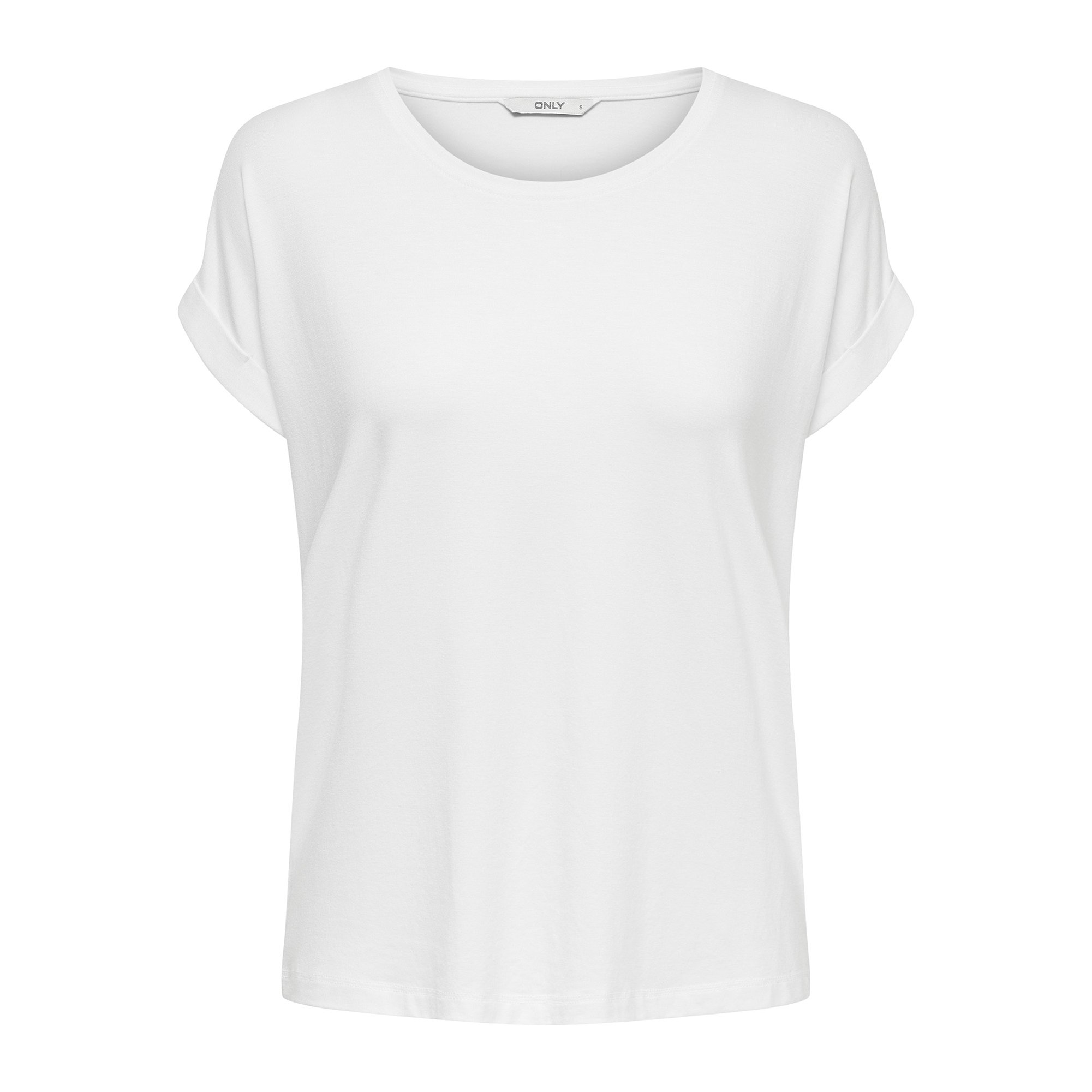 ONLY Camiseta de manga corta para mujer, ONLMOSTER O-NECK TOP, cuello redondo, mezcla de viscosa elástica ONLMOSTER O-NECK TOP