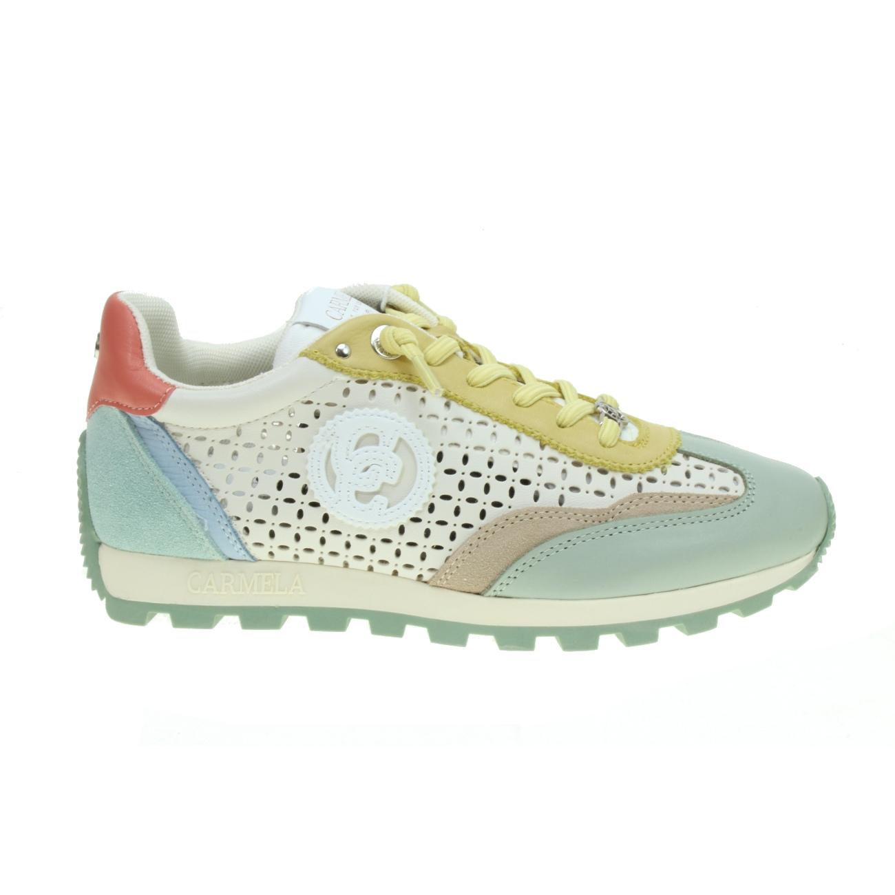 Carmela mod. 163113 - Sneakers multicolor con calado y cordones elasticos