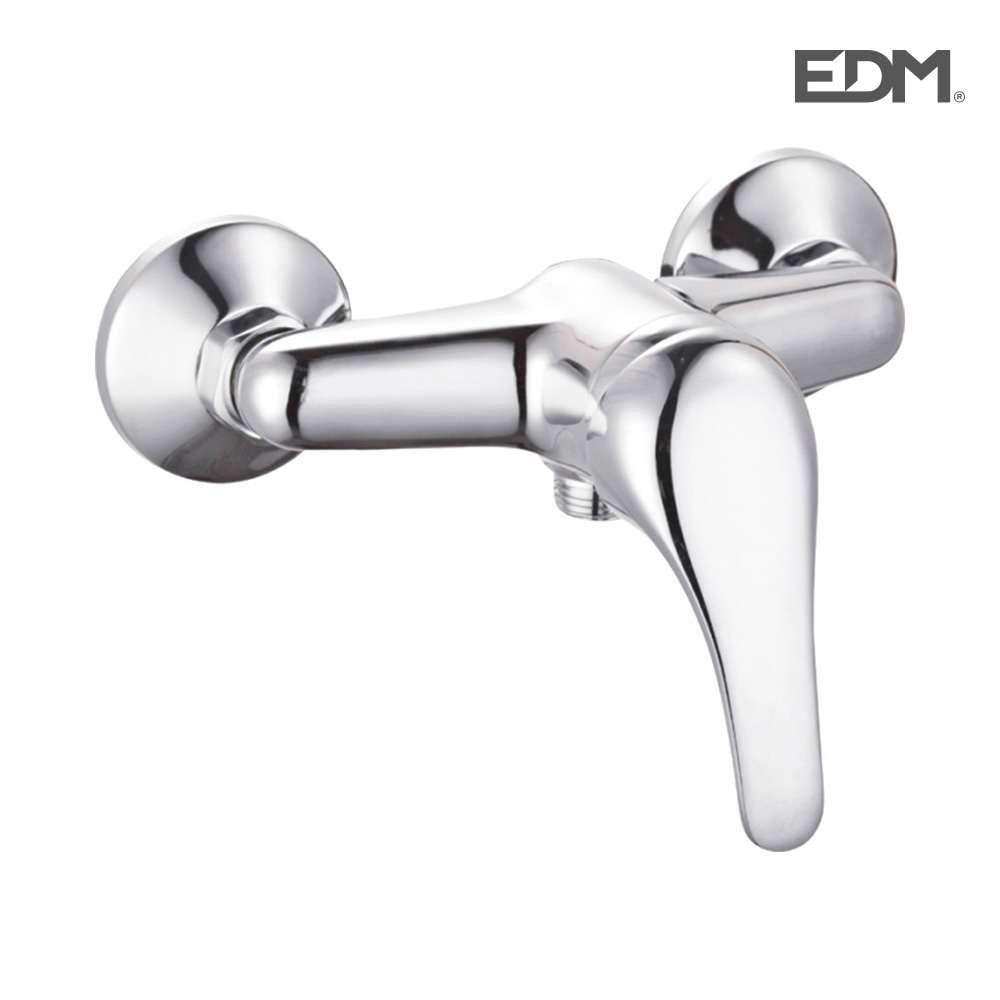 Edm Grifo Monomando Empotrado Ducha Cromado Latón Cartucho Cerámico
