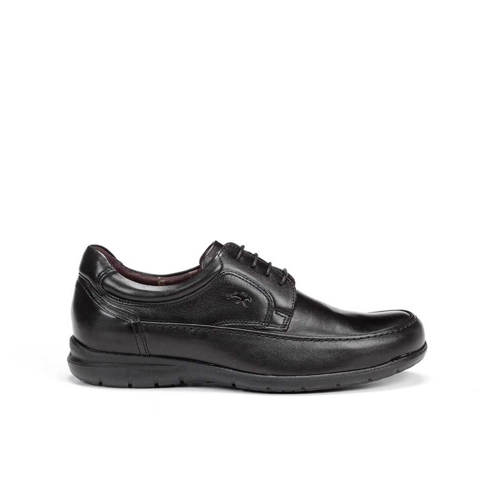 Zapatos Casual hombre FLUCHOS 8498 BLUCHER BORDÓN NEGRO 1988 XL