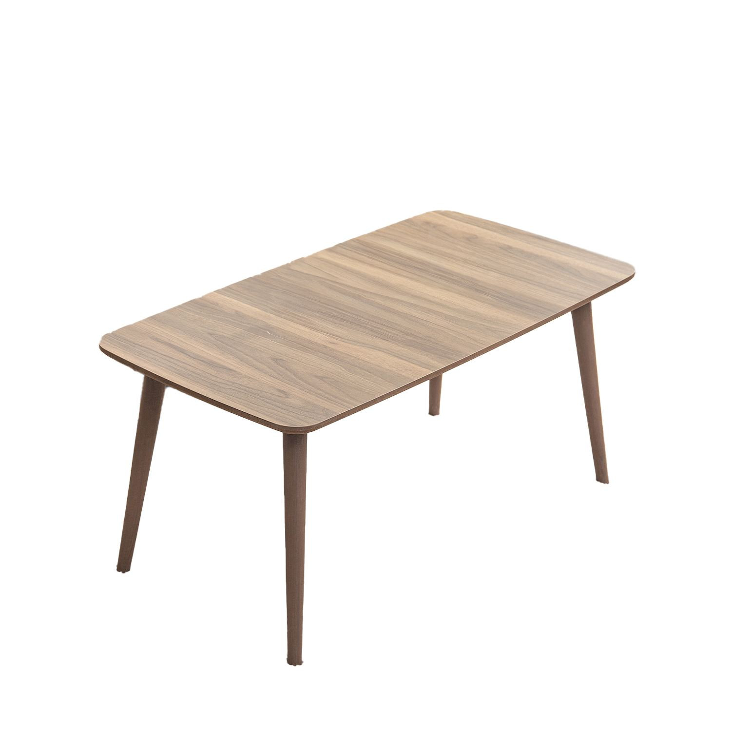 Habitat y Jardin - Mesa baja de madera "Luci" 100 x 53 x 45 cm - Nogal