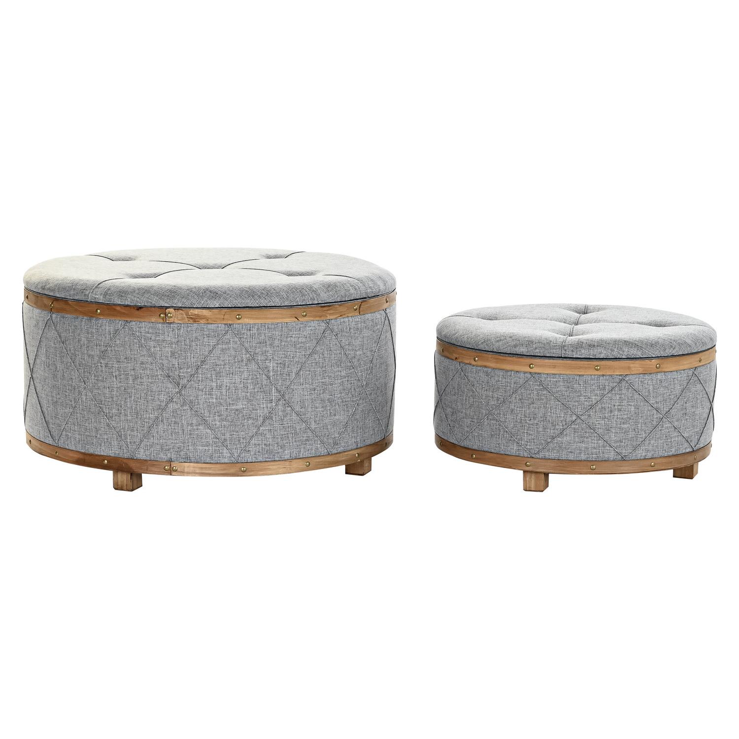 DESCALZADORA SET 2 POLIESTER MADERA 80X80X43 FIJALO MB195378