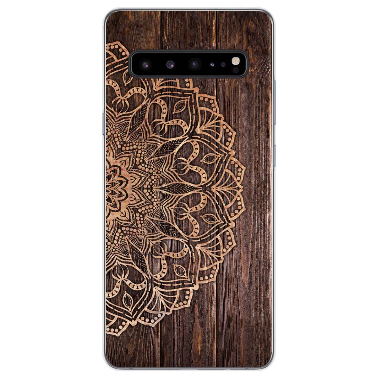 Tumundosmartphone Funda Gel Tpu para Samsung Galaxy S10 5G diseño Madera 06 Dibujos