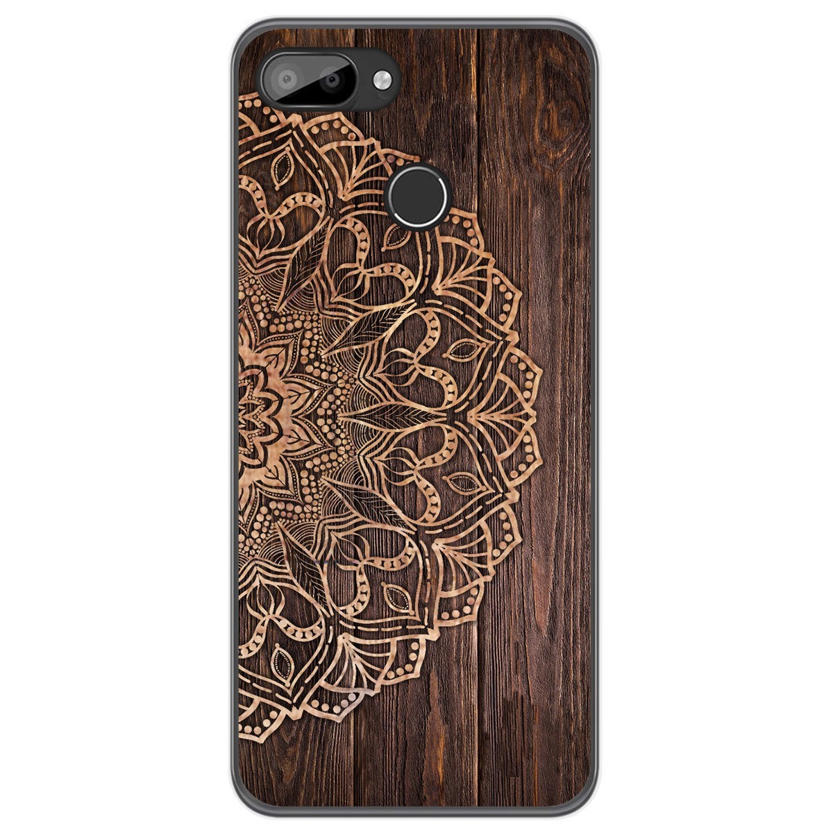 Tumundosmartphone Funda Gel Tpu para Oukitel C11 / C11 Pro diseño Madera 06 Dibujos