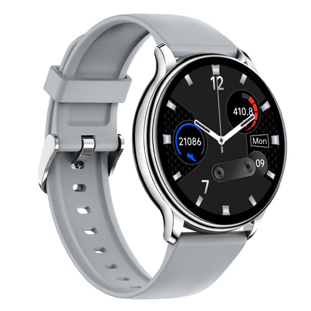 Reloj inteligente con monitorización de temperatura y rastreador de actividad física.