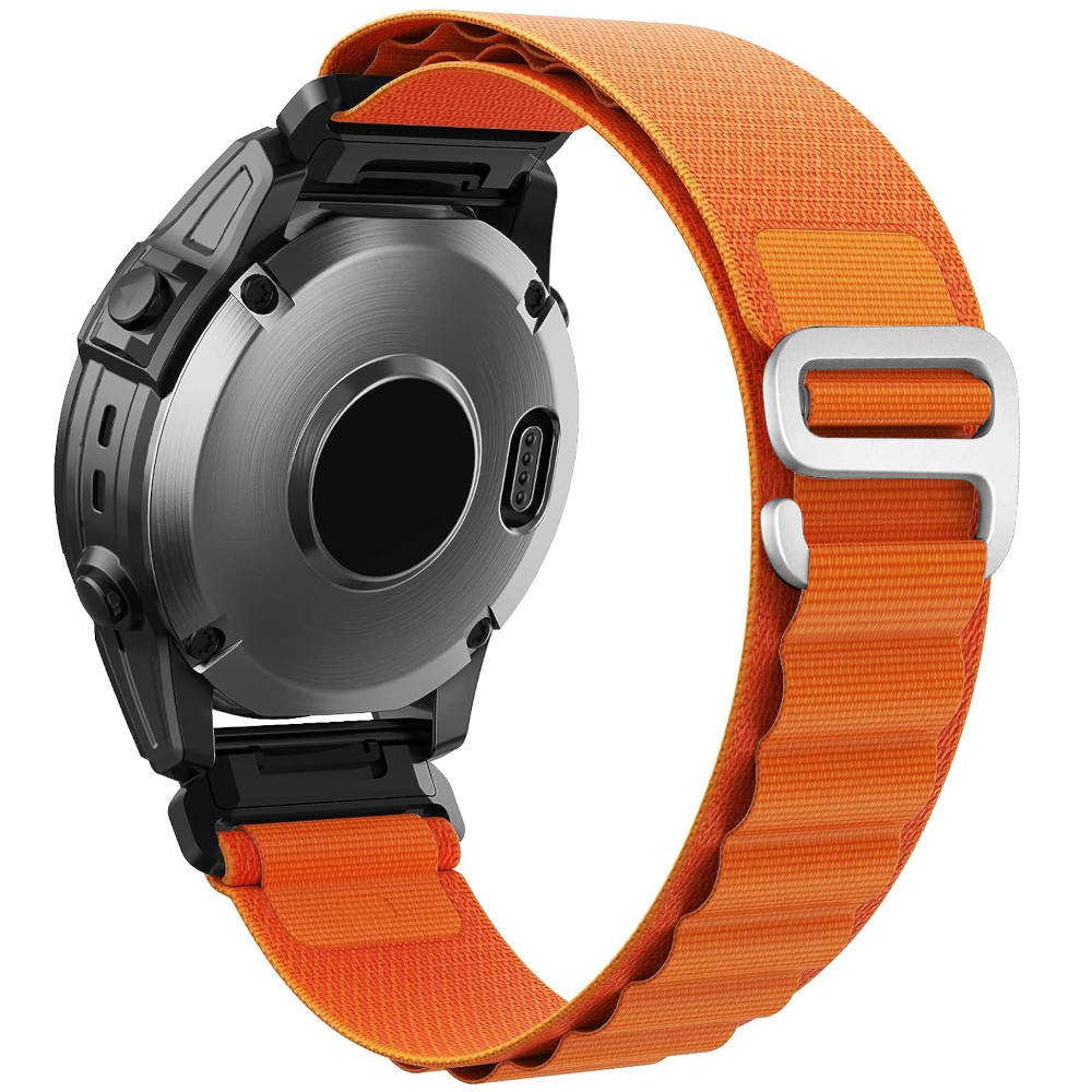 Correa de Nylon para Garmin Fenix 8 - 51mm / Fenix 7X Pro / Fenix 6X Pro / Enduro 3 / Epix 2 Pro 51mm, Banda Loop Alpine Conectores Quickfit 26mm