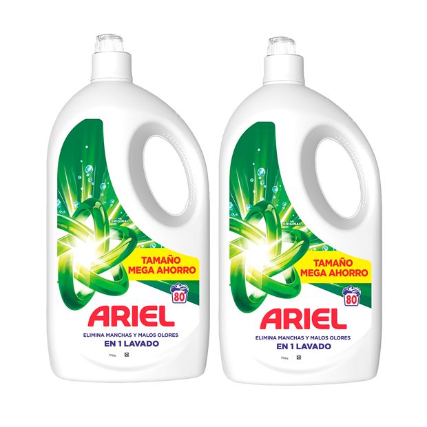 Ariel detergente líquido 2x80 lavados