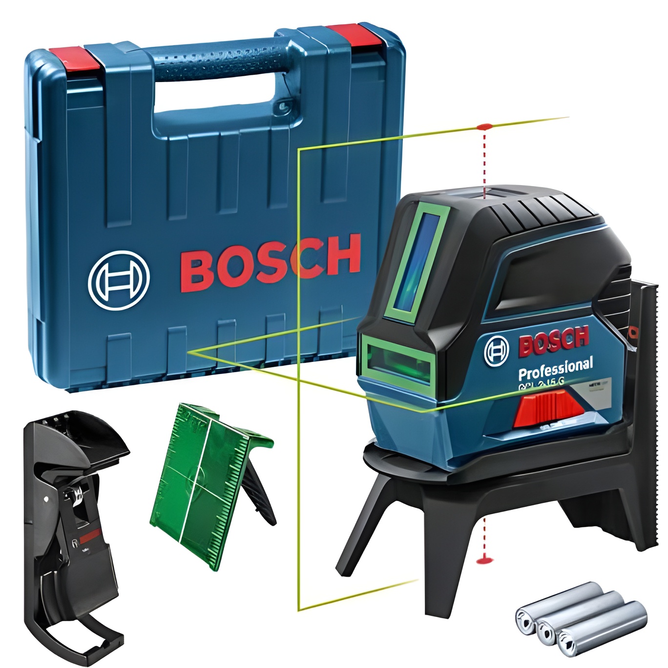 Bosch Nivel Láser Profesional GCL 2-15 G Verde 15m + Soporte Giratorio