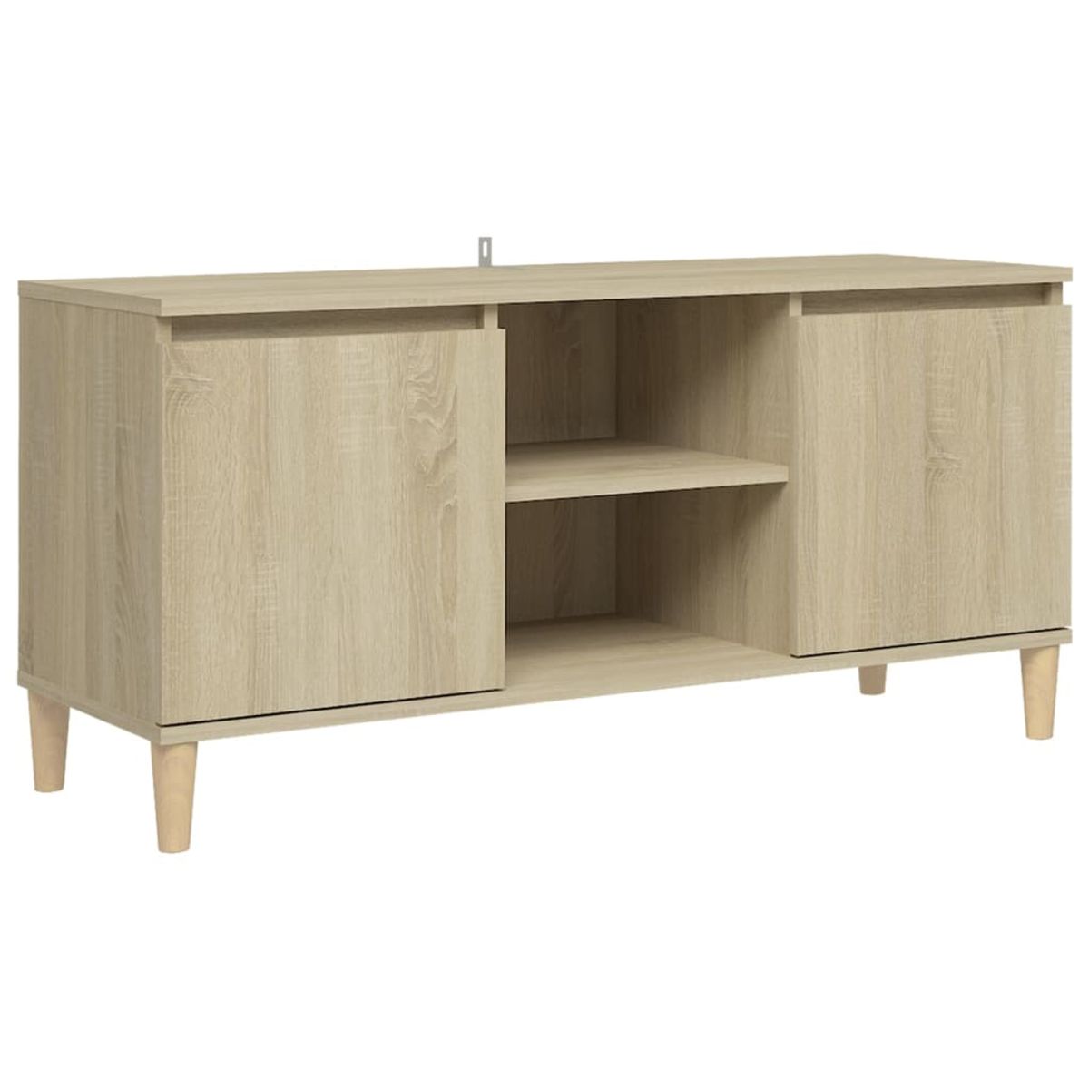 Mueble bajo de TV Merlo 2 puertas + 2 estantes 50x103,5x35 cm
