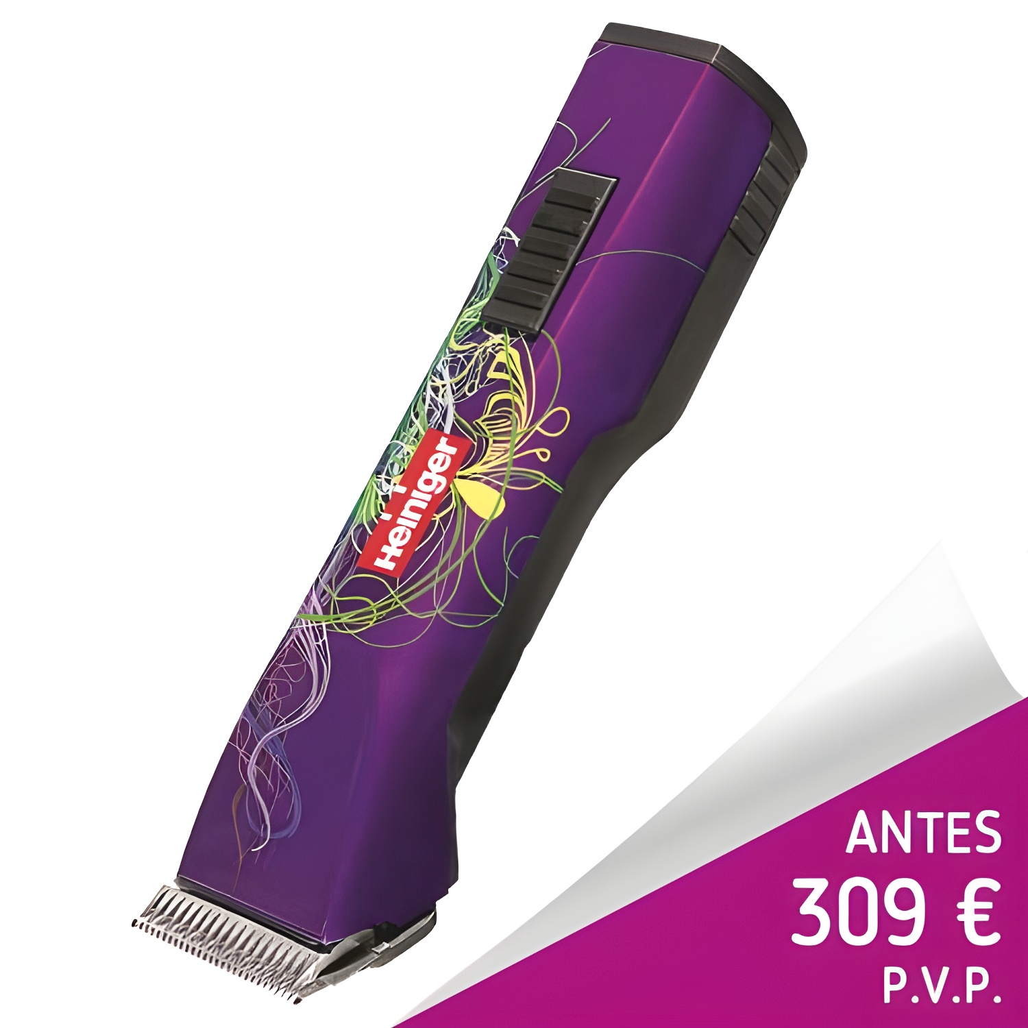 Ibañez Máquina de Batería Profesional Heiniger Saphir Style Lila