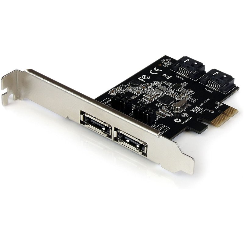 Controladora Pcie Startech Esata 2P Ext + Sata 2P Int