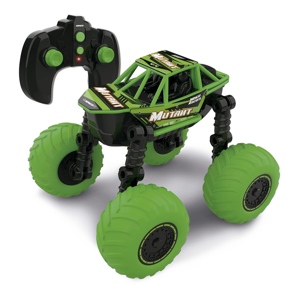 Coche radio control Mutant escala 1:16 y batería de 7.4V, con brazos artículados y más de 100 posiciones de funcionamiento 30x20x16 cm (Ninco NH93201)