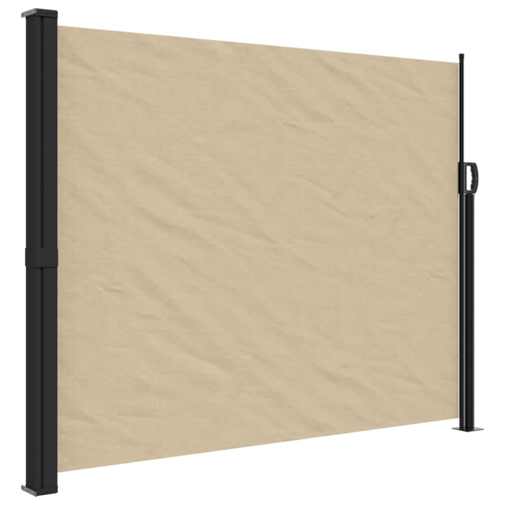 vidaXL Toldo lateral retráctil 170x300 cm Color Beige, Blanco, Terracota