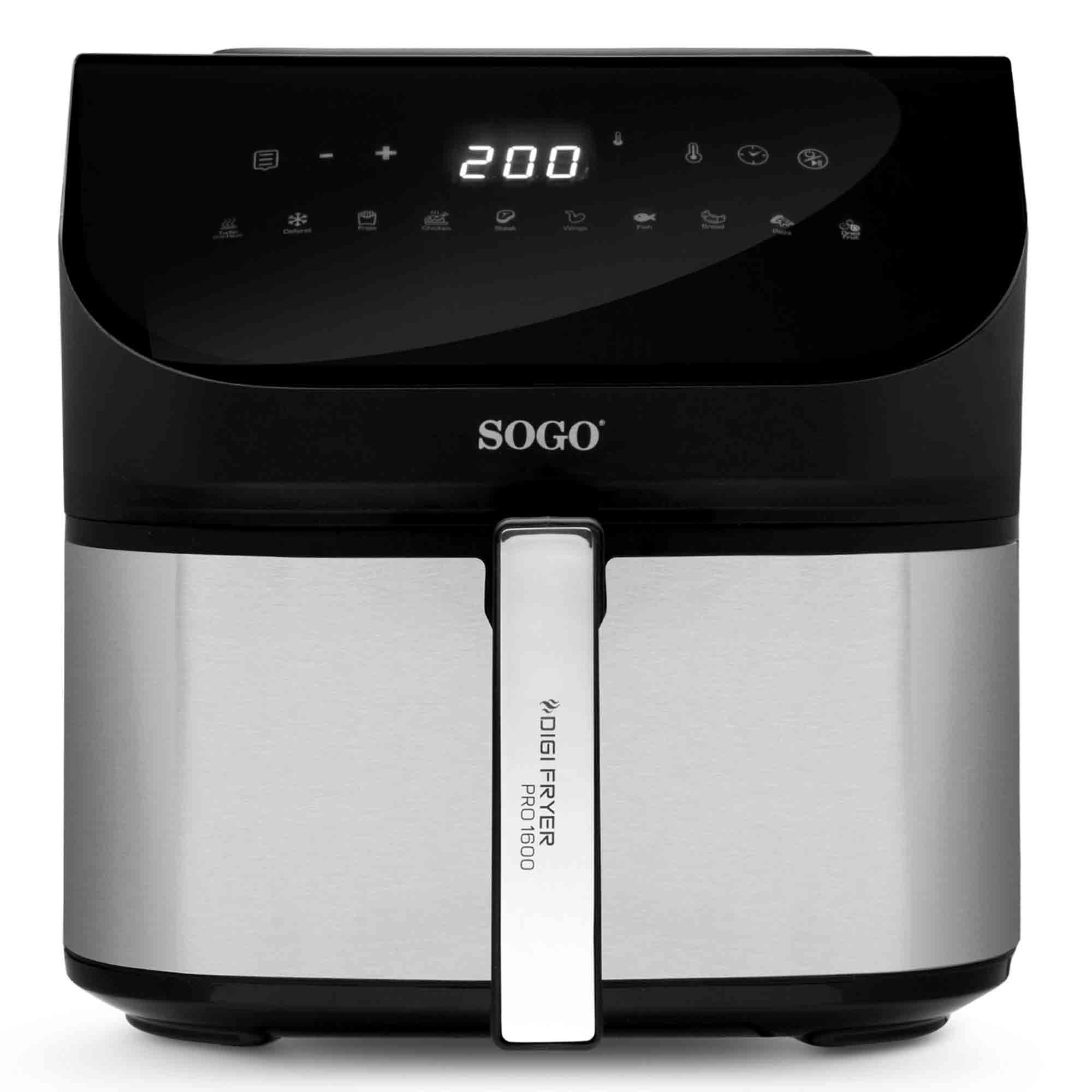 Freidora Sogo sin Aceite 8 Litro 1700W