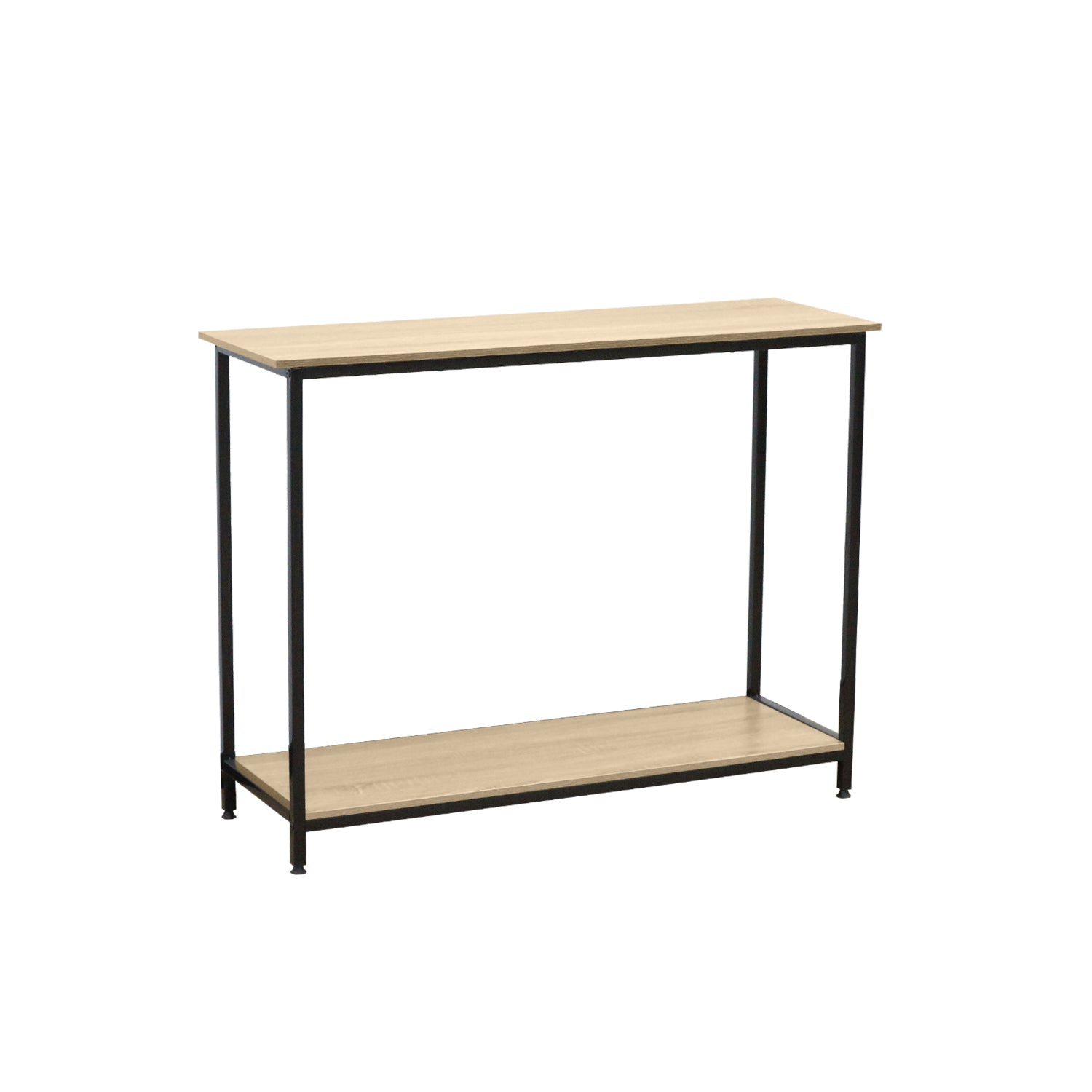Consola Mindy - Color Madera natural y negro - Homekit