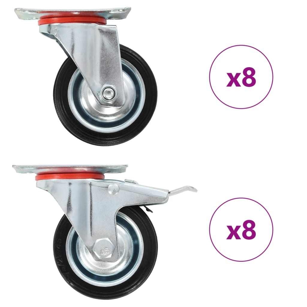 vidaXL Ruedas Giratorias con Diámetro 75mm Manipulación Materiales Muebles Cantidad 4 unidades,  8 unidades,  12 unidades y mas