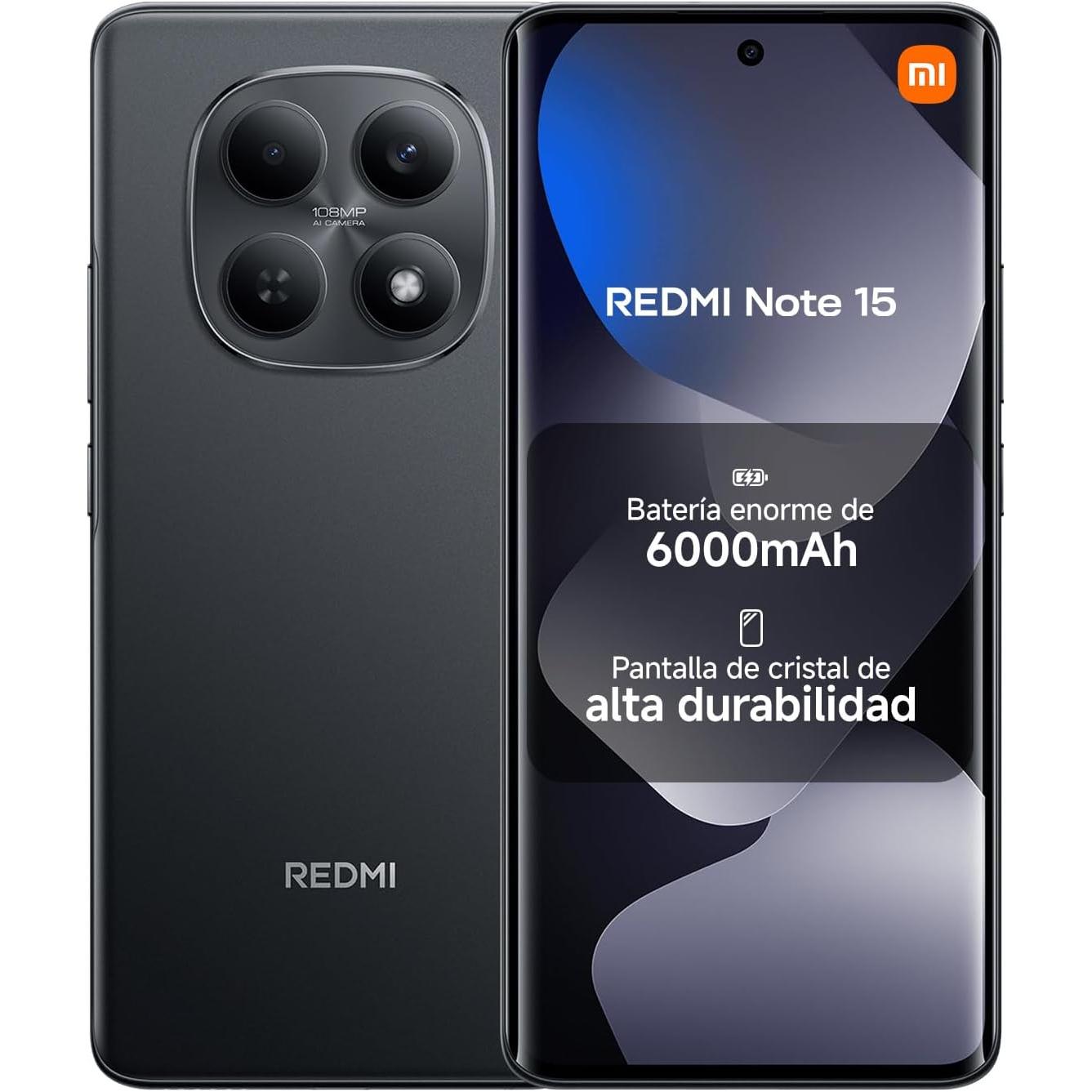 Xiaomi Redmi Note 15 4G 8+256GB,AMOLED FHD+ 6,77", Helio G100 Ultra, 108MP, 6000mAh, NFC, IP64 Movil Libre Original