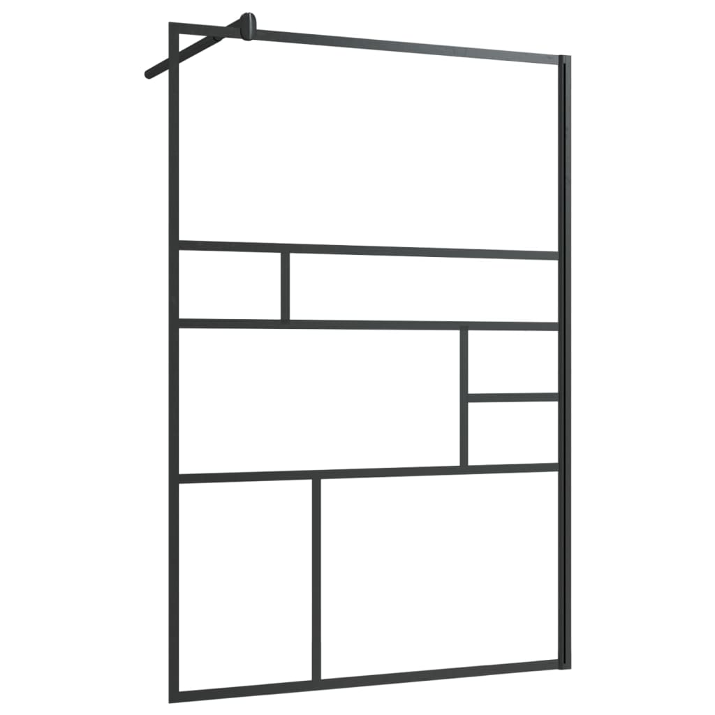 vidaXL Mampara de Ducha Accesible Vidrio ESG Baño Cuarto Cabina Pared Color Blanco, Negro, y mas