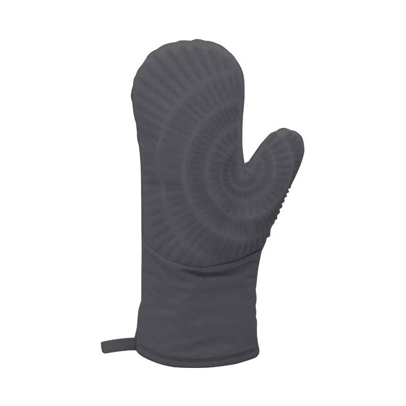 LACOR Guante de Cocina Lacor | Manopla Algodón y Silicona | Negro | 33 cm | Guante resistente altas temperaturas | Lacor