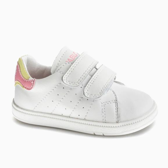 Deportivas Barefoot Pablosky 070307 Color Blanco, Piel Natural, Suela de Goma Antideslizante y Flexible