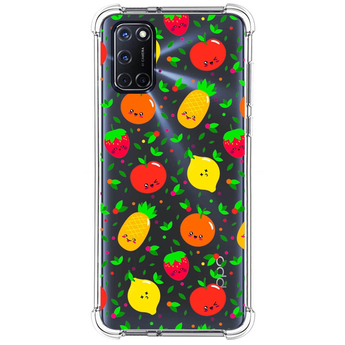 Tumundosmartphone Funda Silicona Antigolpes para Oppo A52 / A72 diseño Frutas 01 Dibujos