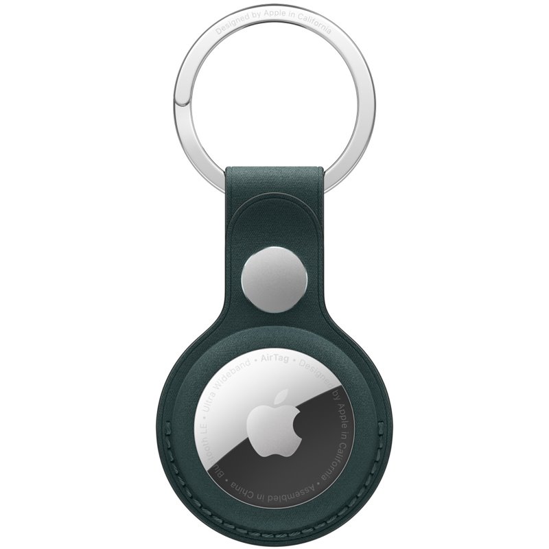 Llavero trenzado fino para AirTag – Verde oscuro