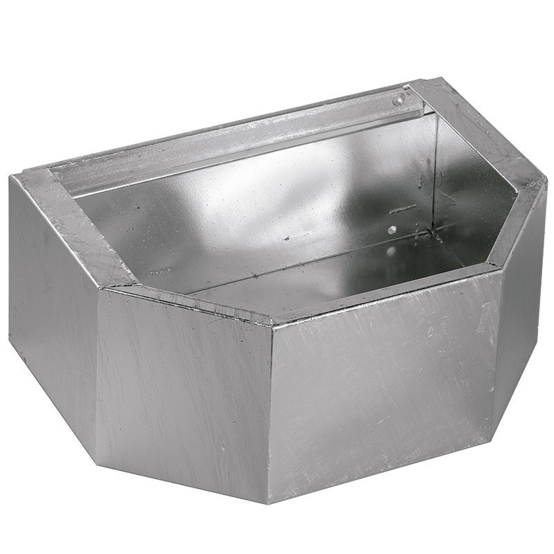 SUINGA Comedero de Pared Galvanizado para Caballos 8 Litros, 50x37x21 cm - Alimentador para Caballos