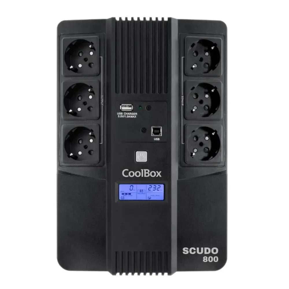 Sai Coolbox 800VA Batería de Plomo 7Ah 8 Horas Protección Completa USB LCD