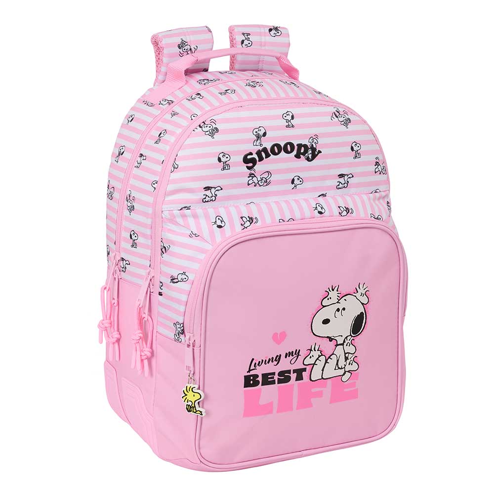 MOCHILA DOBLE ADAPT.CARRO SNOOPY
