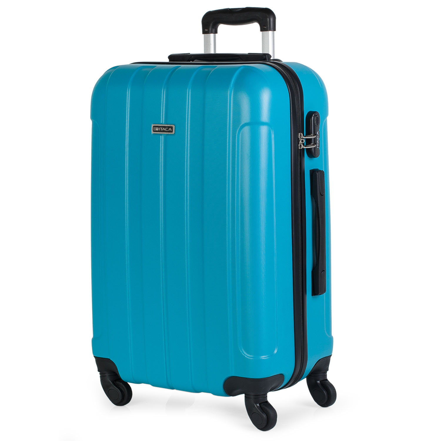 Itaca - Maletas De Viaje Medianas - Maleta Mediana 4 Ruedas - Maletas Medianas De Material ABS. Maletas Viaje Ligeras - Maleta De Viaje Rígida Candado De Combinacion 771160