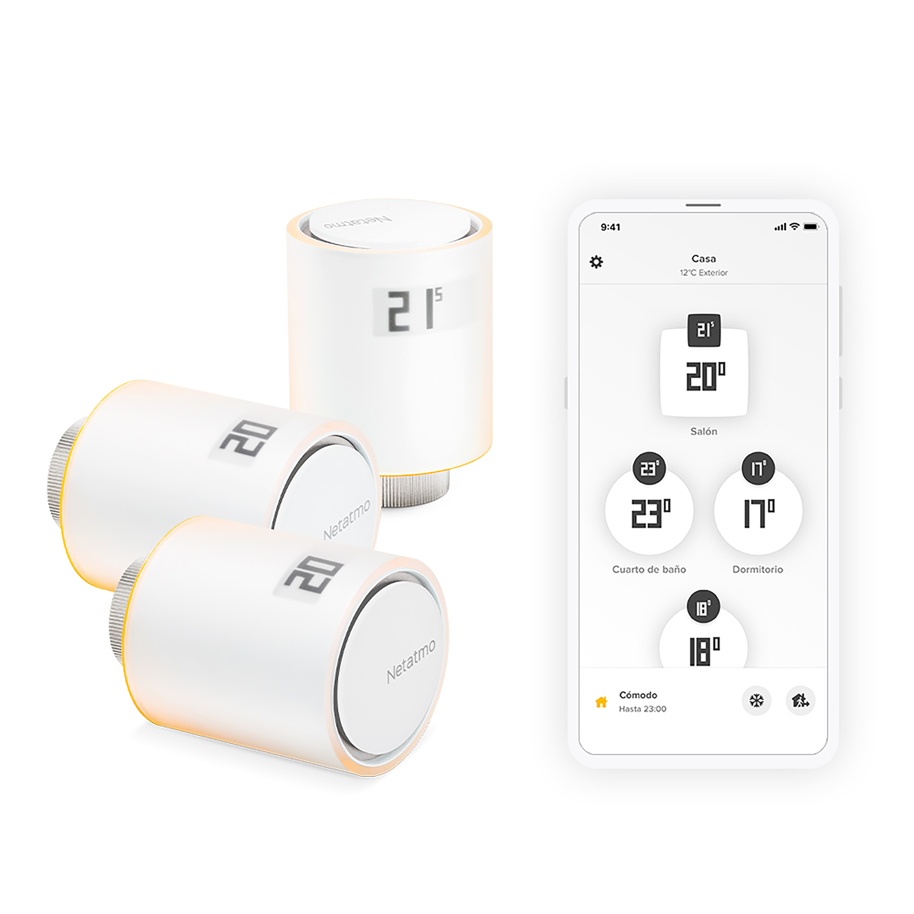 Netatmo pack 3 válvulas inteligentes adicionales